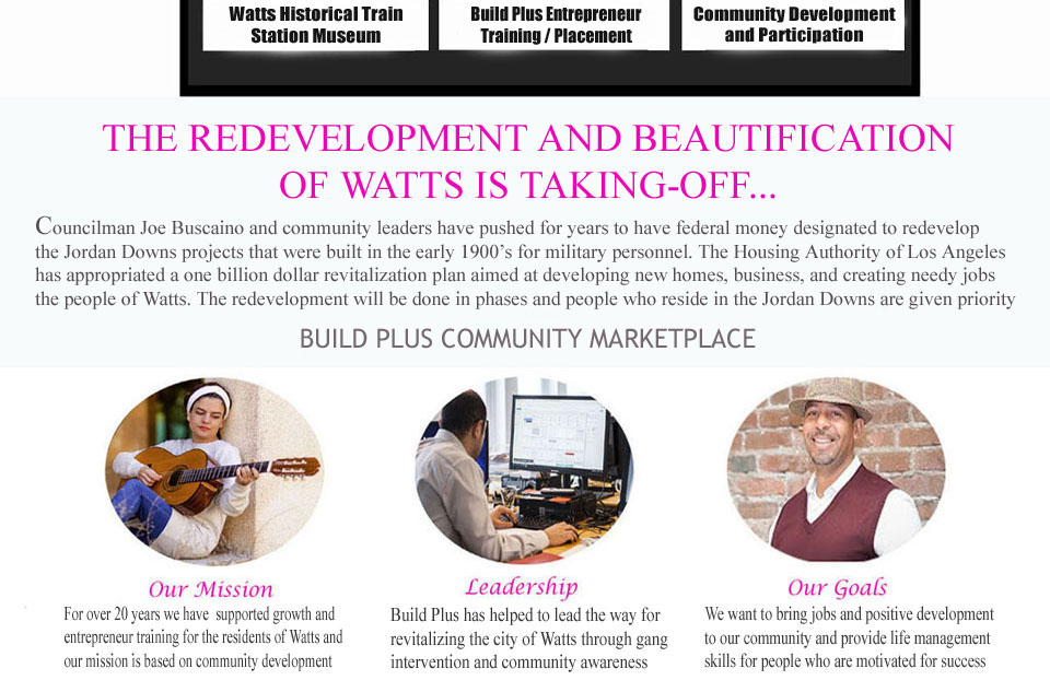 the city of watts got a one billion dollar redevelopment grant